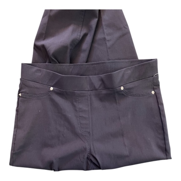 💙✨ NWT ZAC & RACHEL Navy Slim Ankle Stretch High Rise Pull-On Pants | Sz 12 - Picture 2 of 7